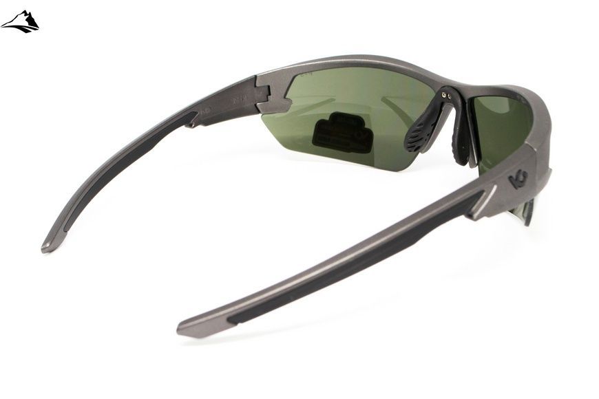 Захисні окуляри Venture Gear Tactical Semtex 2.0 Gun Metal (forest gray) Anti-Fog, чорно-зелені в оправі кольору "темний металік" VG-SEMGM-FGR1 фото