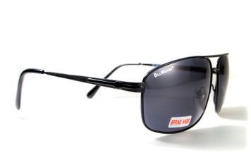 Окуляри поляризаційні BluWater Navigator-2 Polarized (gray), чорні в металевій оправі 4НАВИ2-ЧМ20П фото