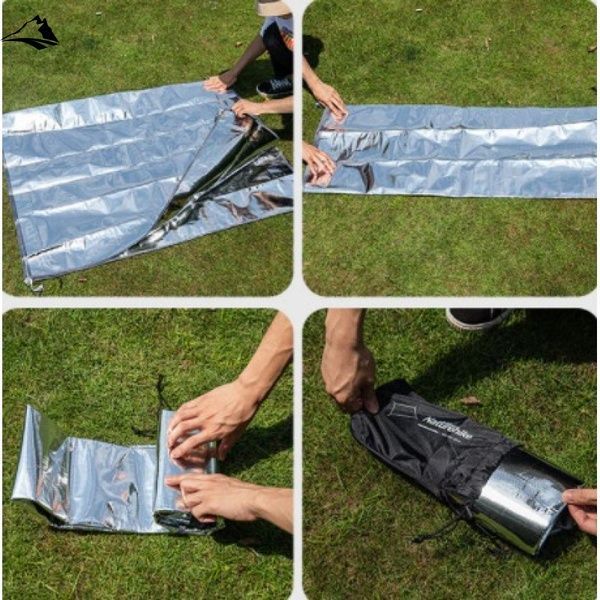 Килимок кемпінговий Naturehike 20-FCD Multi-function PE aluminum S 125*200см NH20FCD03 Silver VG6927595746769 фото