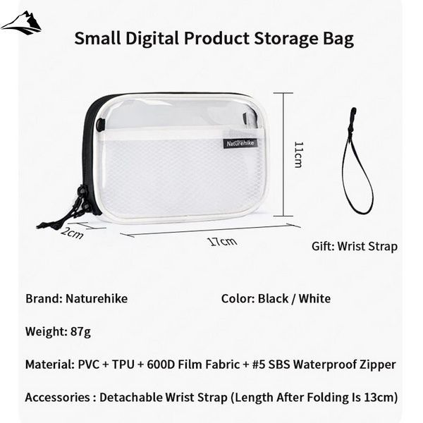 Несесер Naturehike NH20SN007 Fashion Series Toiletry Bag S black VG6927595747056 фото