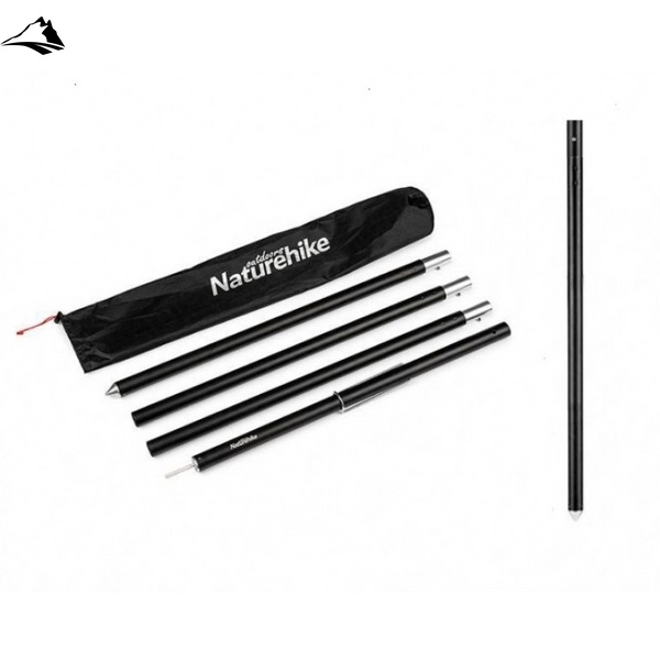 Стійка для тента Naturehike Aluminum poles NH20PJ040 Black VG6927595749517 фото