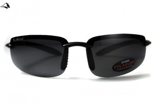 Окуляри поляризаційні BluWater Ty-Phoon polarized (gray), чорний 4ТАИФ-20П фото