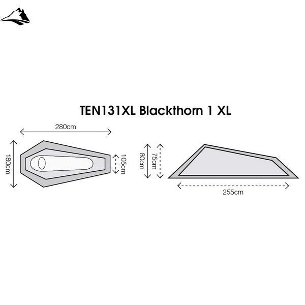 Намет одномісний Highlander Blackthorn 1 XL HMTC (TEN131XL-HC) SVA929617 фото