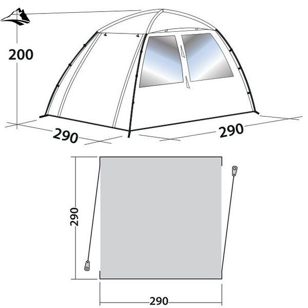 Шатро Easy Camp Daytent Granite Grey (120327) SVA928284 фото