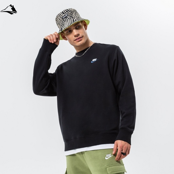Кофта мужская Nike Sportswear Club Fleece Crewneck Sweatshirt, черный, M DQ8383-010 фото