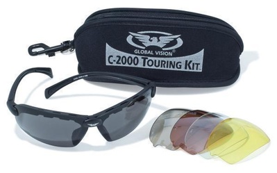 Очки защитные с сменными линзами Global Vision C-2000 Touring Kit (сменные линзы) *** 1Ц2000 фото