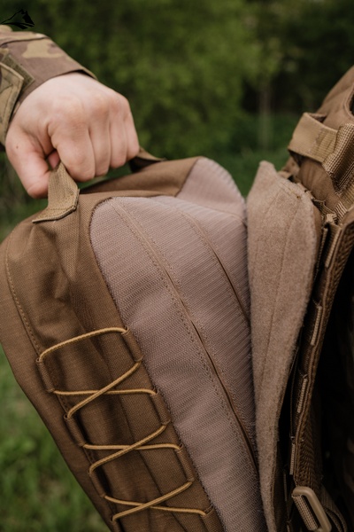 Штурмовой рюкзак быстросъемный кордура, койот, универсальный 6038 фото