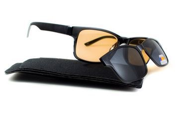 Окуляри для водія (антифари) BluWater Magnetic Drive Polarized (drive orange), помаранчевий HD (2в1) 8DRMAGN фото