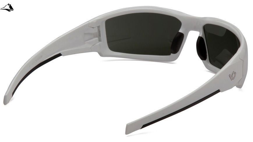 Окуляри захисні Venture Gear Pagosa White (forest gray) Anti-Fog, сіро-зелені в білій оправі VG-PAGW-GR1 фото