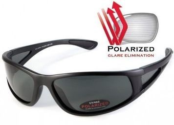 Окуляри поляризаційні BluWater Florida-3 Polarized (gray) чорні 4ФЛР3-20П фото