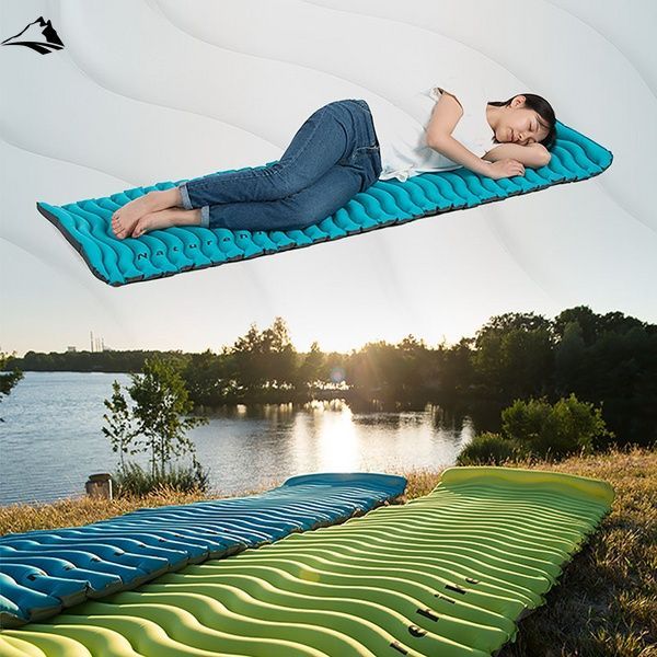 Надувний матрац Naturehike Wave type TPU mattress 1880*600*50mm NH18C009-D Sea Blue VG6927595729335 фото