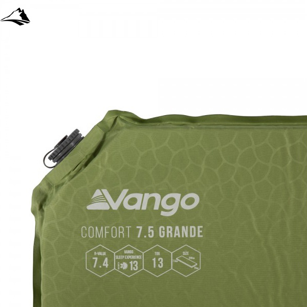 Килимок самонадувний Vango Comfort 7.5 Grande Herbal (SMQCOMFORH09M1K) SVA929164 фото