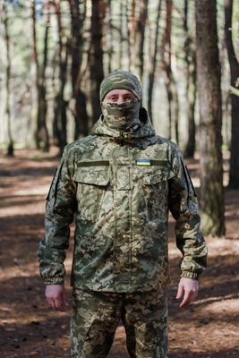 Тактична куртка з капюшоном Саржа, S, Піксель FS1662028 фото