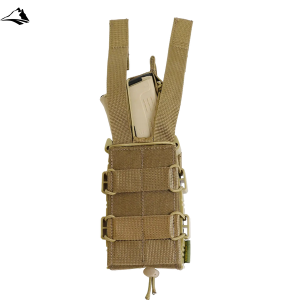 Жесткий усиленный тактический подсумок KIBORG GU Single Mag Pouch, койот, универсальный 4054 фото