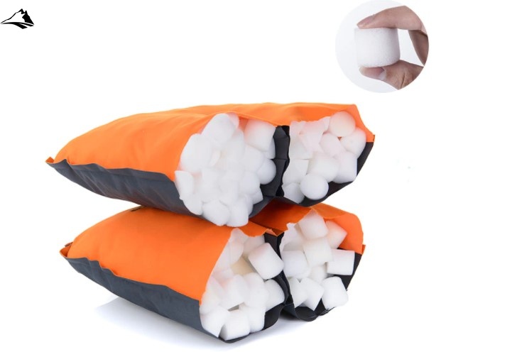 Самонадувна подушка Naturehike Sponge automatic Inflatable Pillow UPD NH17A001-L Orange VG6927595746264 фото