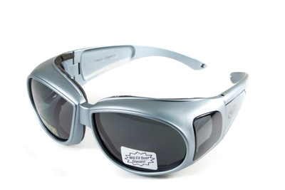 Очки защитные с уплотнителем Global Vision Outfitter Metallic (gray) Anti-Fog, черные в серой оправе 1АУТФ-ц20 фото