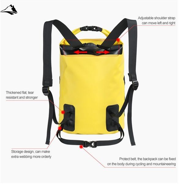 Герморюкзак Rhinowalk 500D 25л X20311 Yellow VGRW152 фото
