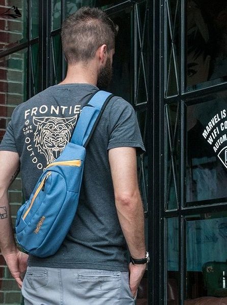 Рюкзак-сумка Naturehike Chest Bag 6 л NH23X008-K Black&Blue VG6927595745205 фото
