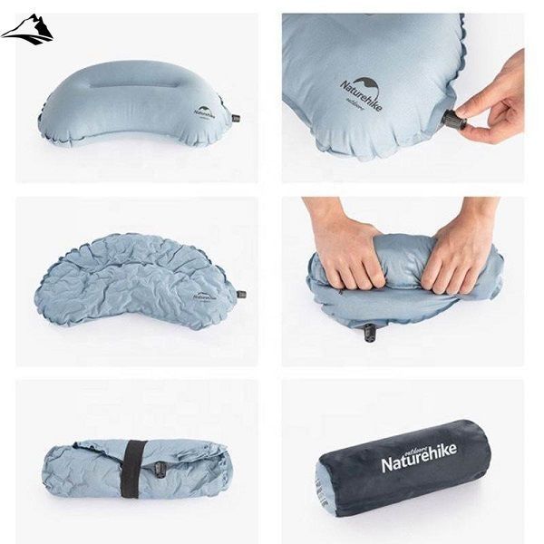 Самонадувна подушка Sponge Pillow New Naturehike NH20ZT006 blue VG6927595773864 фото