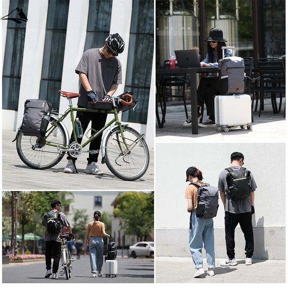 Рюкзак-сумка на багажник Rhinowalk Bicycle 24л X20601 Black VGRW145 фото
