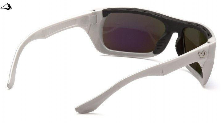 Окуляри поляризаційні (захисні) Venture Gear Vallejo White Polarized (green mirror), дзеркальні синьо-зелені 3ВАЛЕ-Б94П фото