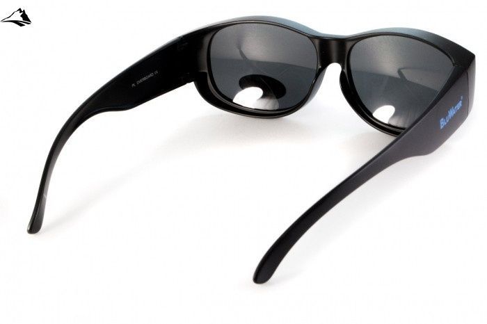 Окуляри поляризаційні BluWater OverBoard Polarized (gray) чорні 4ОВЕР-20П фото