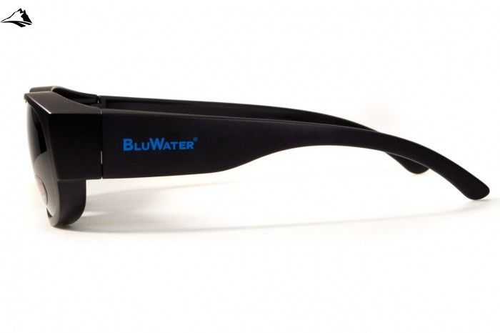 Окуляри поляризаційні BluWater OverBoard Polarized (gray) чорні 4ОВЕР-20П фото