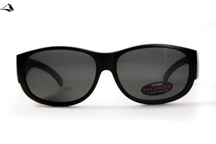 Окуляри поляризаційні BluWater OverBoard Polarized (gray) чорні 4ОВЕР-20П фото