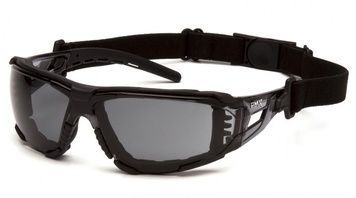 Окуляри захисні з ущільнювачем Pyramex Fyxate (gray) H2MAX Anti-Fog, сірі 2ФИКС-20 фото