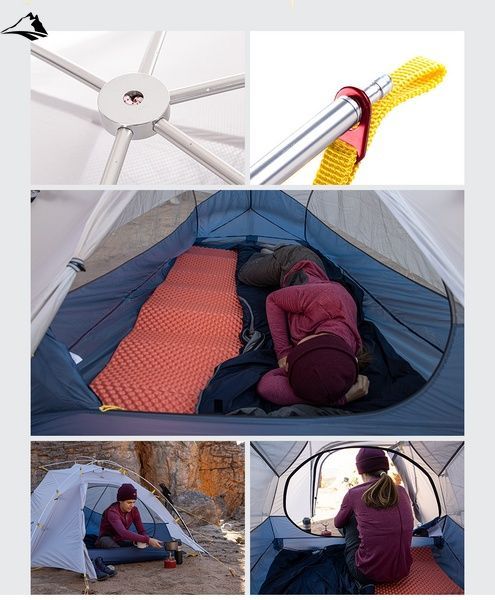 Намет Naturehike CloudUP-Wing 2 (2-х місний) 15D nylon NH19ZP083 Grey VG6927595743430 фото