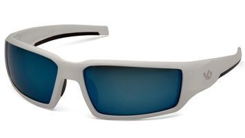 Окуляри захисні Venture Gear Pagosa White (ice blue mirror) Anti-Fog, дзеркальні сині в білій оправі VG-PAGW-GTB1 фото