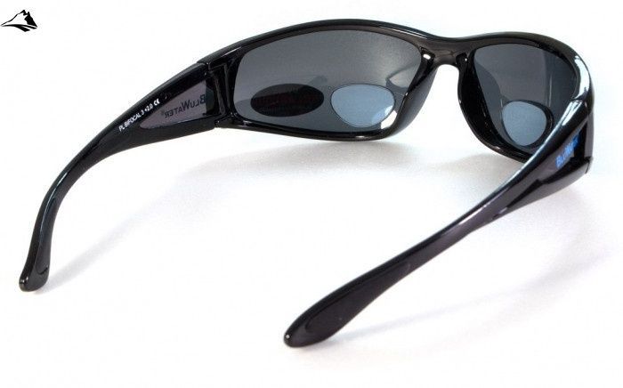 Окуляри біфокальні поляризаційні BluWater Bifocal-3 (+2.0) Polarized (gray) (чорна біфокальна лінза з діоптріями) 4БИФ3-20П20 фото