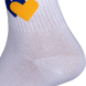 Шкарпетки Жовто-блакитні серця, білий, 36-40 CT6661 фото 4