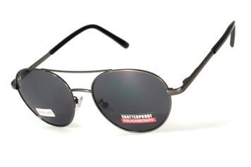 Окуляри захисні Swag Aviator-1 (gray), чорні 1АВИА1-20 фото
