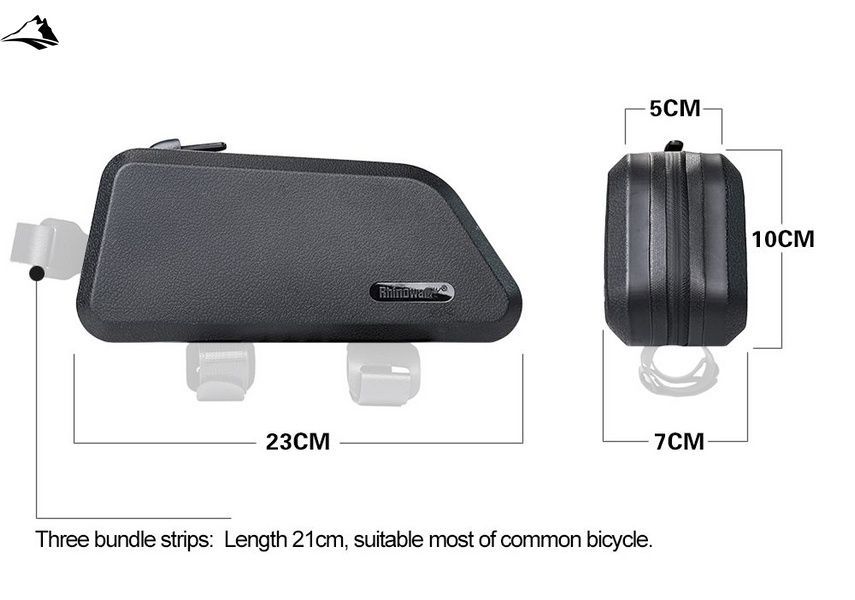 Велосумка на раму Rhinowalk Top Tube 1.5л K30 Black VGRW147 фото