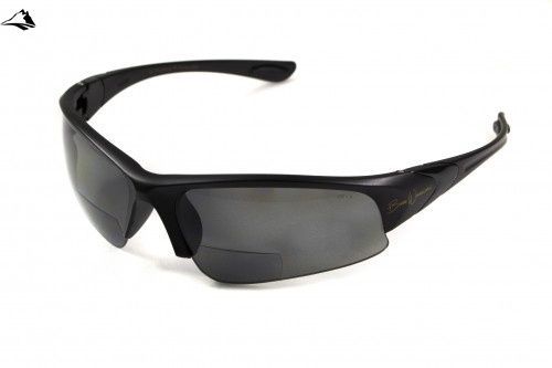 Окуляри біфокальні поляризаційні (захисні) BluWater Winkelman-1 polarized (+1.5 bifocal) (gray) (чорна біфокальна лінза з діоптріями) 4ВИН1БИФ-Д1.5 фото