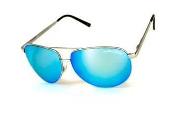 Окуляри захисні Global Vision Aviator-4 (G-Tech&trade; blue), сині дзеркальні лінзи 1АВИА4-90 фото