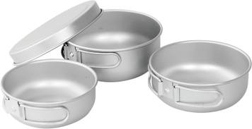 Набір туристичного посуду Easy Camp Adventure Ultra Light Cook Set Silver (680196) SVA928360 фото