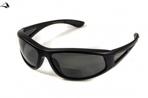 Окуляри біфокальні поляризаційні (захисні) BluWater Winkelman-2 polarized (+1.5 bifocal), (gray) чорні 4ВИН2БИФ-Д1.5 фото