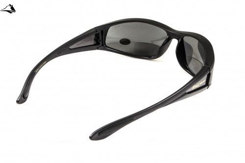 Окуляри біфокальні поляризаційні (захисні) BluWater Winkelman-2 polarized (+1.5 bifocal), (gray) чорні 4ВИН2БИФ-Д1.5 фото