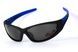 Окуляри поляризаційні BluWater Daytona-4 Polarized (gray) чорні з синіми дужками 4ДЕЙТ4-Г20П фото 1
