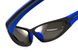 Окуляри поляризаційні BluWater Daytona-4 Polarized (gray) чорні з синіми дужками 4ДЕЙТ4-Г20П фото 3