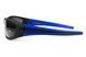 Окуляри поляризаційні BluWater Daytona-4 Polarized (gray) чорні з синіми дужками 4ДЕЙТ4-Г20П фото 4