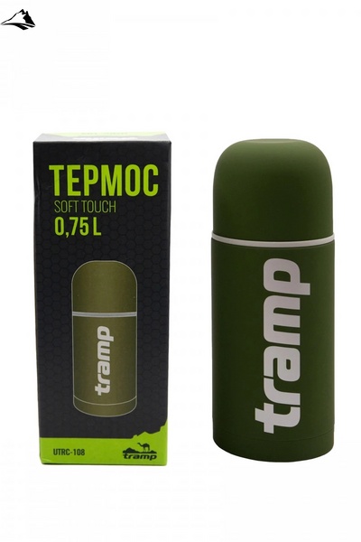 Термос Tramp Soft Touch, оливковий, 0.75L SS27963 фото