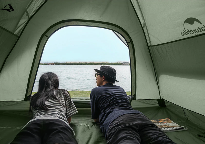 Намет Naturehike Automatic 3-х місний 210T polyester NH21ZP008 Blue VG6927595777459 фото
