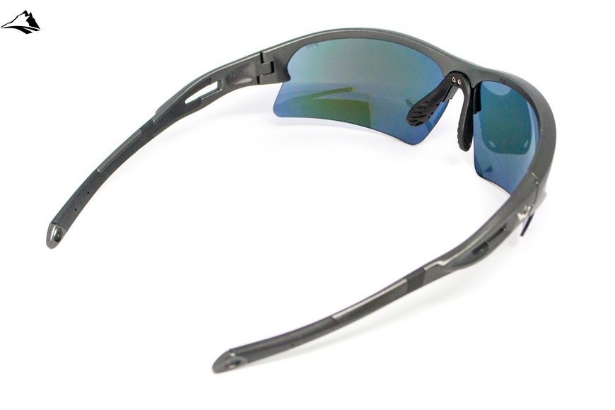 Окуляри захисні Venture Gear MontEagle GunMetal (ice blue mirror) Anti-Fog, дзеркальні сині VG-MONT-GTB1 фото
