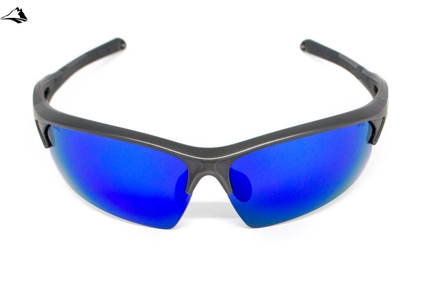 Окуляри захисні Venture Gear MontEagle GunMetal (ice blue mirror) Anti-Fog, дзеркальні сині VG-MONT-GTB1 фото
