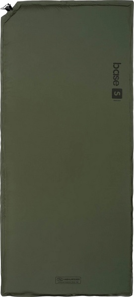Килимок самонадувний Highlander Base S Self-inflatable Sleeping Mat 3 cm Olive (SM100-OG) SVA929860 фото