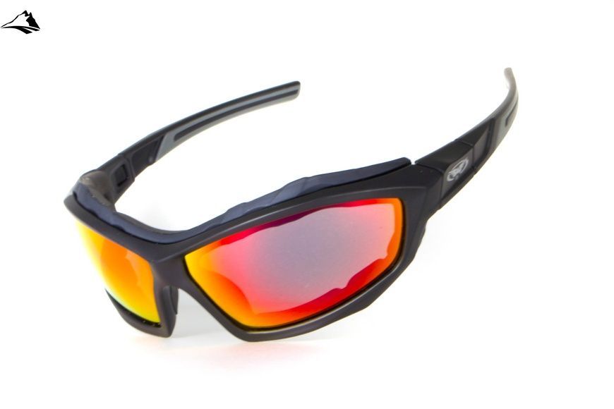 Окуляри захисні з ущільнювачем Global Vision Eyecon (G-Tech&trade; red), дзеркальні червоні 1EYECON-GTR фото