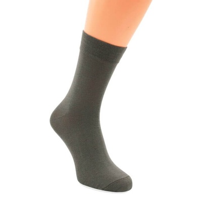 Шкарпетки гладкі класичні, ТМ "Leostep", антрацит, 35-37 3300113529 фото
